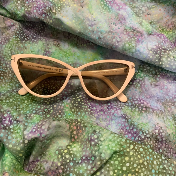 NWT Tom Ford Charlie Cream Cat Eye sunglasses - Picture 3 of 8